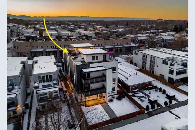 Buy Townhome in Sloan's Lake with Stylish Features and Rooftop Views