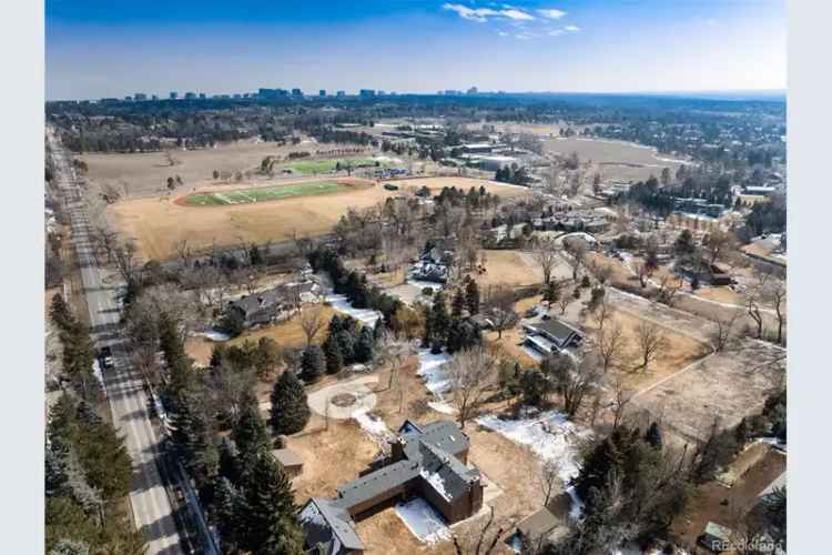 Land for Sale in Cherry Hills Village with Prime Location and Trees