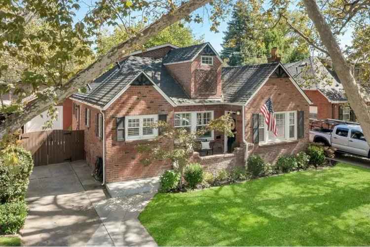 Buy Brick Tudor House in East Sacramento with Modern Updates and Backyard