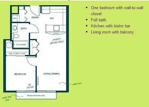 Rent First Hill 1 Bedroom Apartment with Balcony and Parking