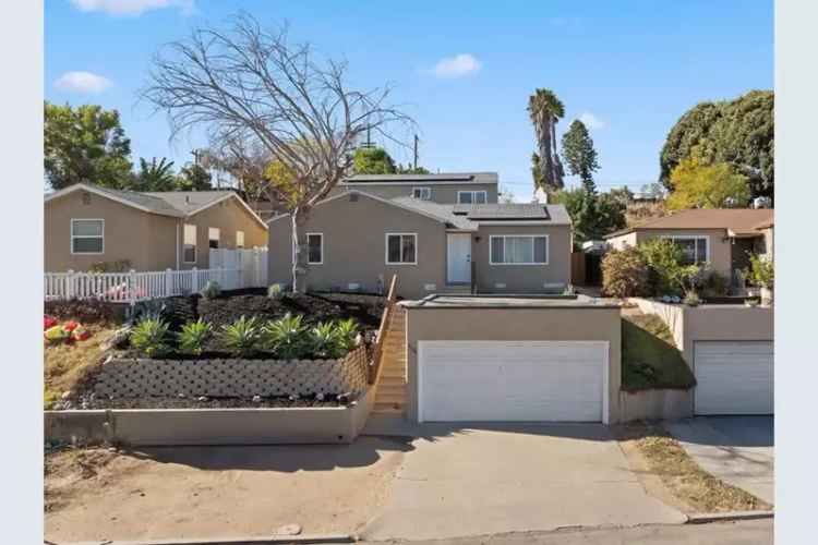 Buy House in La Mesa with Expansion Potential and Approved ADU Permits