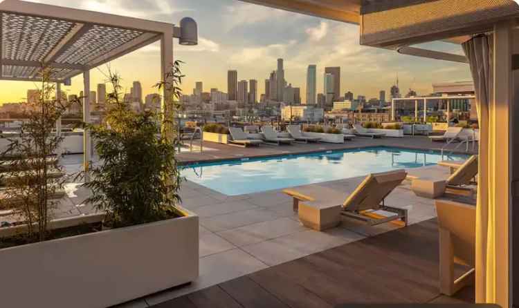 Furnished Loft Sublet in Downtown LA with Rooftop Amenities