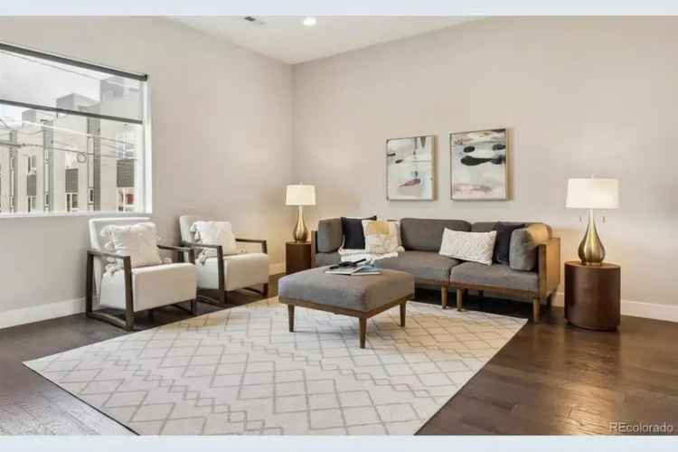 Buy Townhome in Denver with Spacious Layout and Rooftop Deck Views