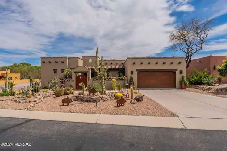 Buy Santa Fe Style Home in Tubac with Mountain Views and Casita