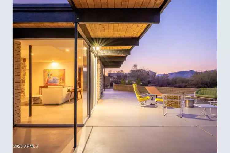 Buy Mid Century Modern Home in Carefree Arizona with Stunning Views