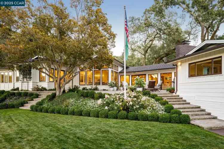 Buy Home in Orinda with Golf Course Views and Outdoor Features