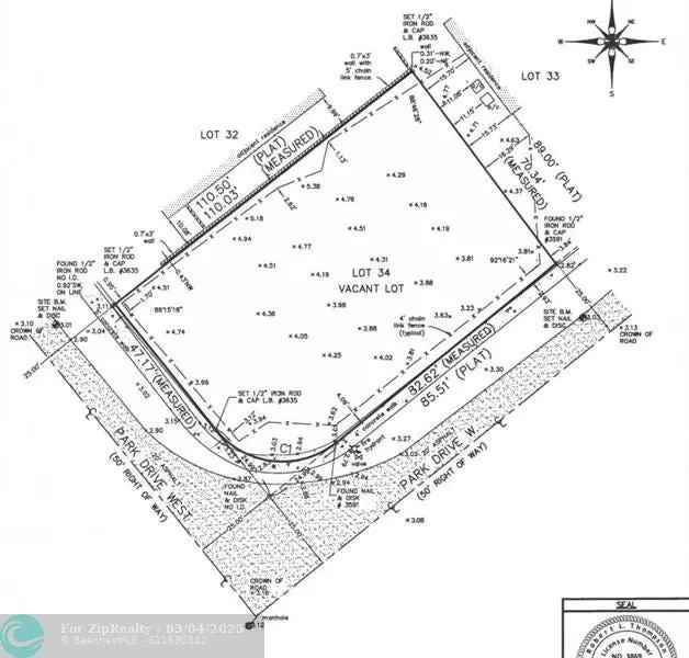 Land For Sale in 799, Park Drive West, Boca Raton, Florida