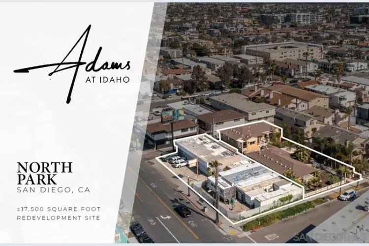 Acquire Land Parcel with Entitlement for Mixed Use Development in North Park