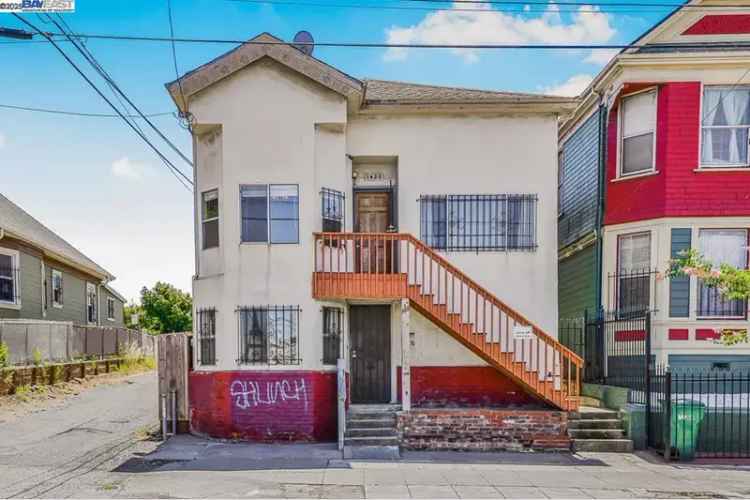 Buy Duplex in East Oakland with Spacious Units and Convenient Location