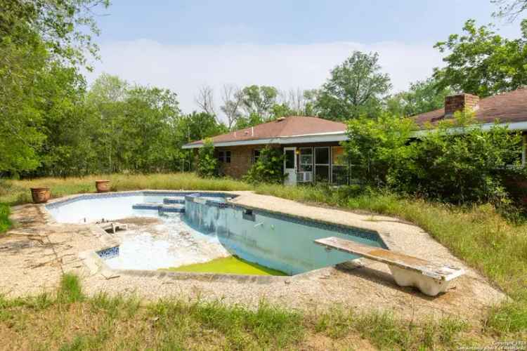 Fixer Upper Buy in San Antonio with Pool and Acreage