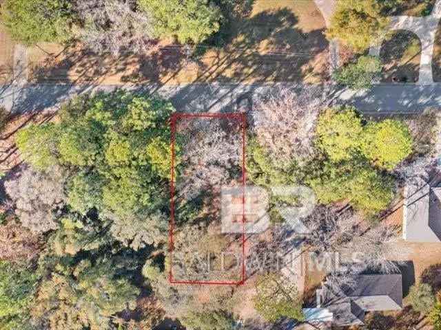 Buildable Lots for Sale in Mobile with Mature Trees and Nearby Park