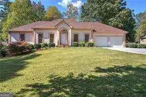 Ranch home for sale in Picketts Mill with finished basement and landscaped yard