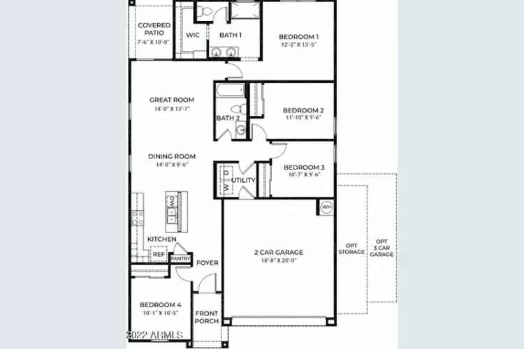 Brand New Construction Buy House in Buckeye Featuring 4 Bedrooms and 2 Baths