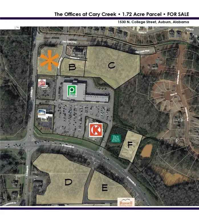 Land For Sale in 1530, North College Street, Auburn, Alabama