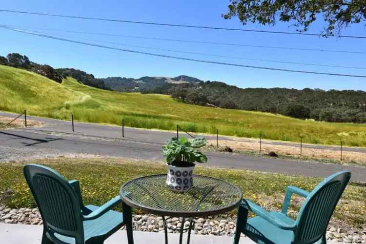 Buy Country Home with ADU in Santa Rosa Featuring Meadow Views