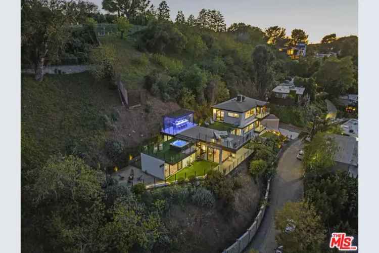 Rooftop Mansion Buy in Hollywood Hills with View of Hollywood Sign