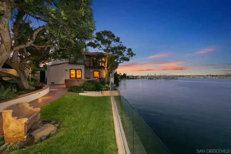 Buy Spanish Mediterranean House with Bayfront Views in Point Loma