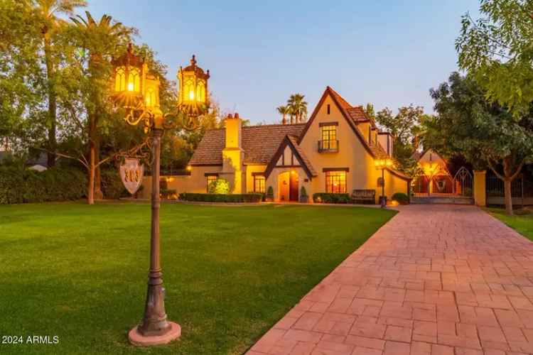 Buy Historic Storybook Tudor House in Phoenix Los Olivos With Pool