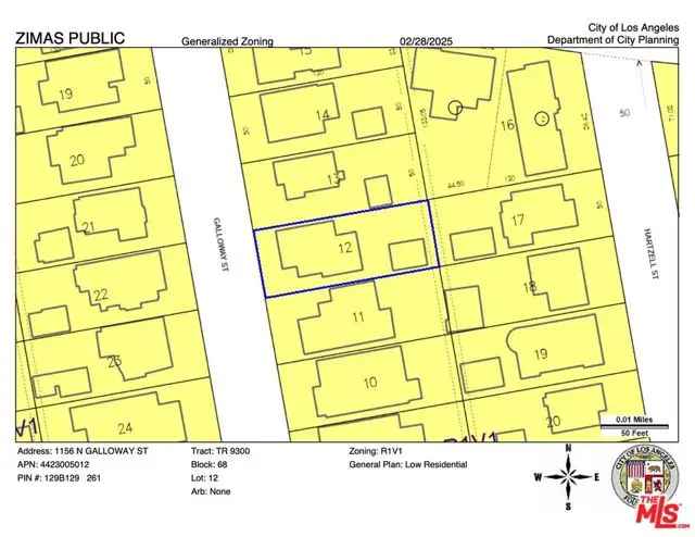 Land For Sale in 1156, Galloway Street, Los Angeles, California