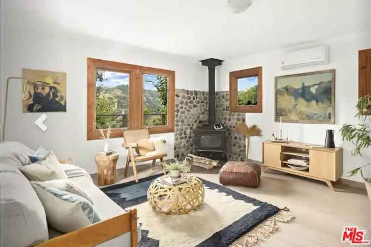 Buy Topanga cottage with modern features and canyon views