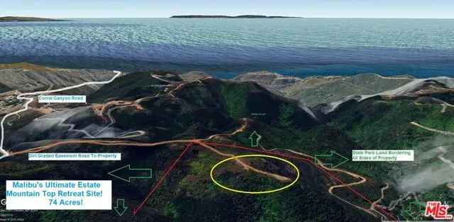 Land For Sale in 1301, Corral Canyon Road, Unincorporated Santa Monica Mountains, California