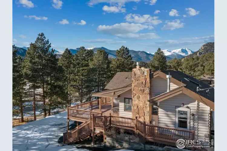 Buy Cabin Home in Estes Park with Stunning Views and Spacious Decking