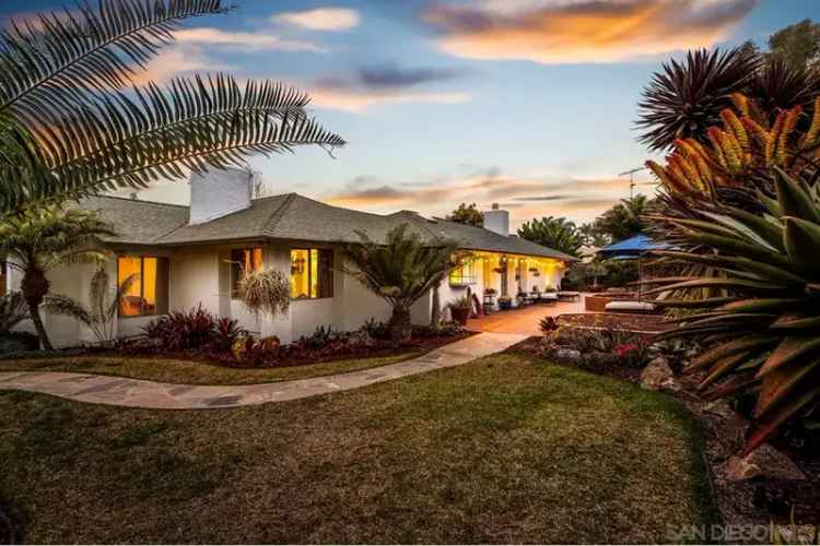 Buy Coastal Home in Leucadia with Zen Garden and Spacious Office