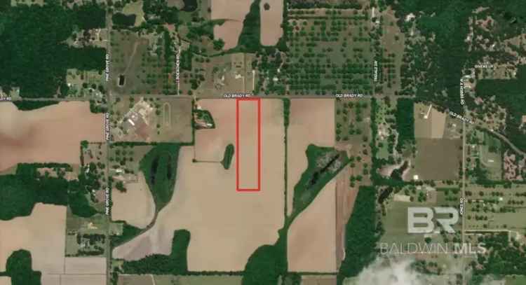 Acreage for Sale in Bay Minette with Installed Gate and Culvert