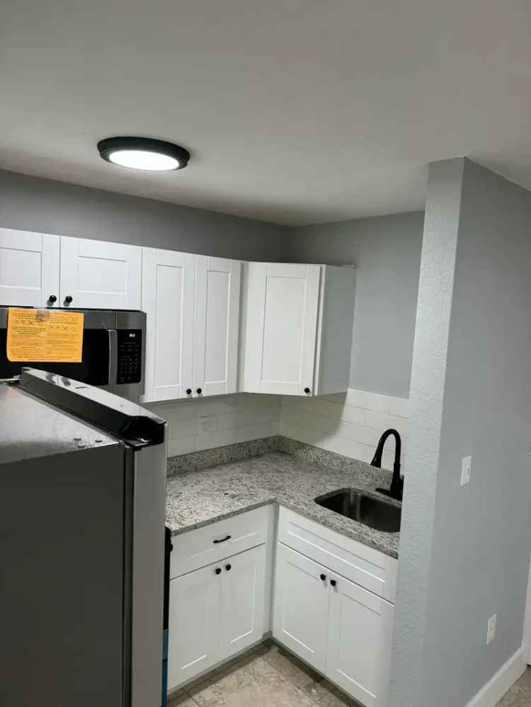 Rent Studio Apartment Recently Renovated with Kitchen and Parking