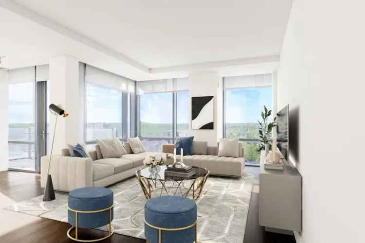 Luxury apartments for rent in National Landing with skyline views