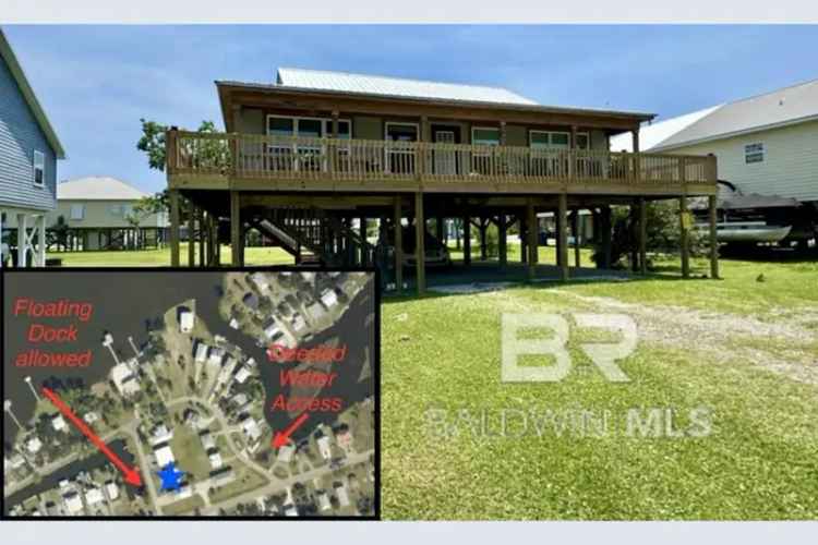 Coastal Cottage Buy with Water Views in Gulf Shores Beach Area