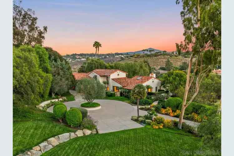 Buy Gorgeous California Estate with Infinity Pool in Rancho Santa Fe