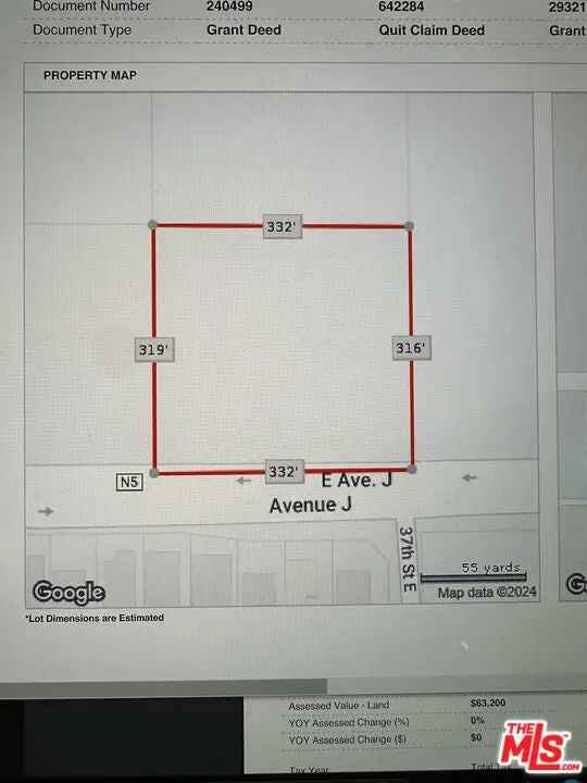 Land For Sale in Lancaster, California