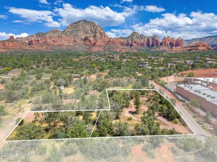 Development parcel for sale in West Sedona with split potential