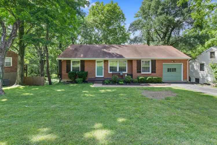 Rent Brick Ranch Home in West Nashville with Finished Walk-Out Basement