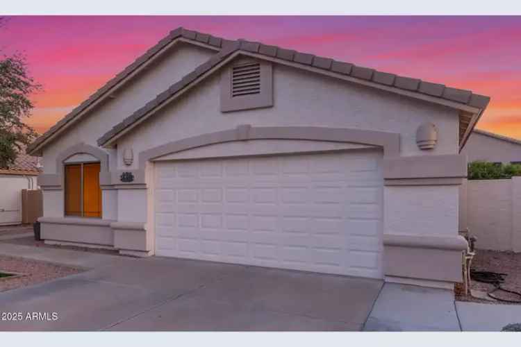 Rent beautiful single story home in Gilbert with pool and backyard features