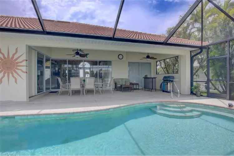 Buy Gulf Access Pool Spa Home in SW Cape Coral with Dock and Canal Views