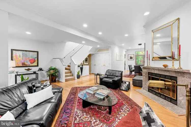 Buy Townhouse in Kalorama Triangle with Gourmet Kitchen and Off-Street Parking