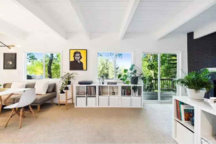 Buy House in San Anselmo with Expansive Deck and Artist Studio