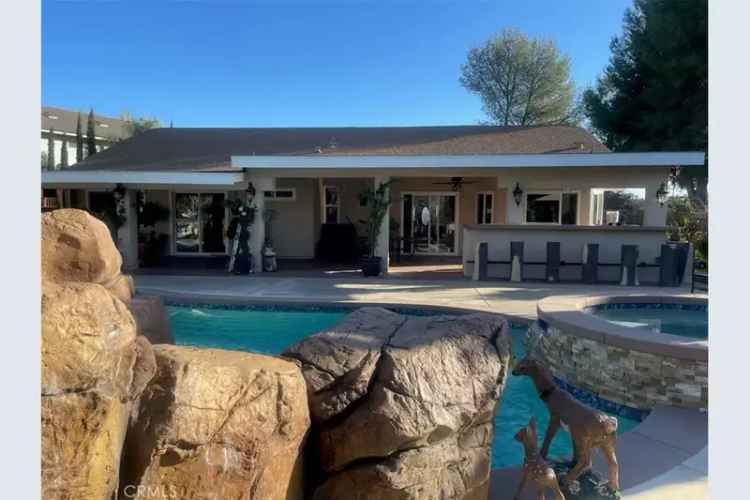 Buy single story horse property in Riverside with pool and spa