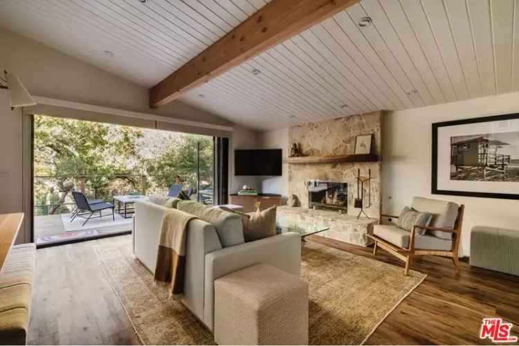 Buy Contemporary Home in Topanga with Canyon Views and Outdoor Space