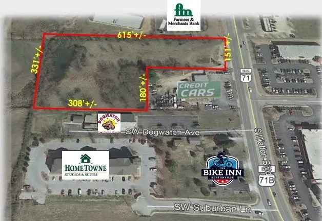 Land For Sale in 3300, South Walton Boulevard, Bentonville, Arkansas