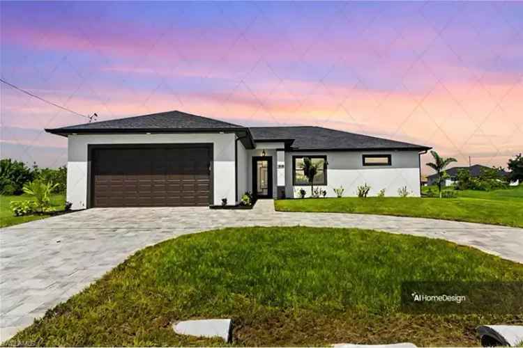 Buy Waterfront Canal Home in Cape Coral with Modern Design Features