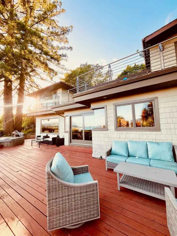 Rent Exceptional Home with Bay Views in Mill Valley Featuring In-Law Cottage