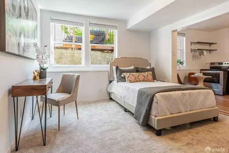 Buy Ground Floor Studio Apartment in Noe Valley with Shared Yard Features