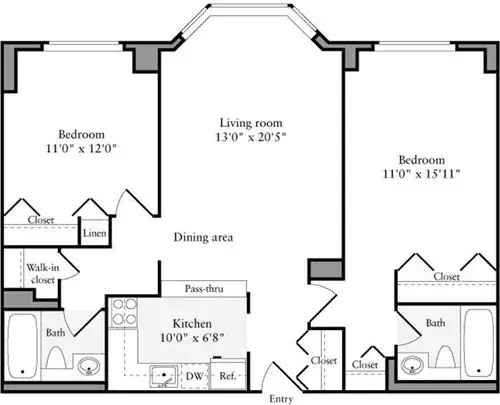 Rent Two Bedroom Apartment in Upper West Side with Modern Amenities