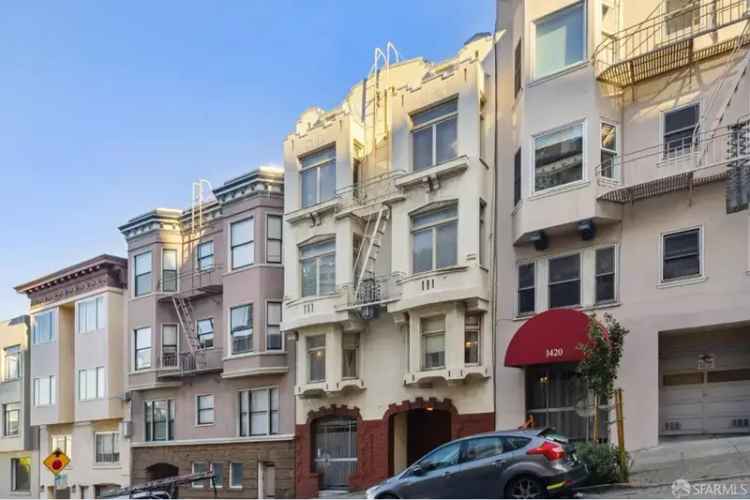 Buy multifamily building in San Francisco Nob Hill with great potential