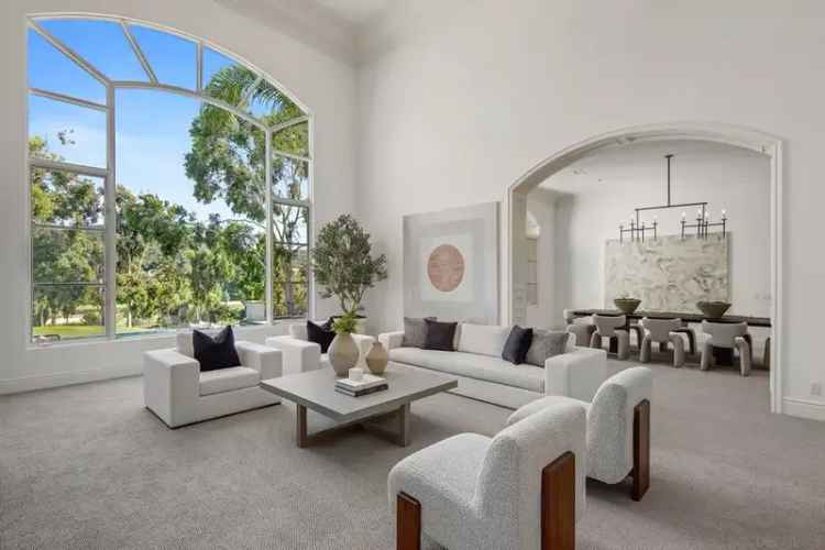 Luxurious estate for sale in Del Mar Country Club with golf course views