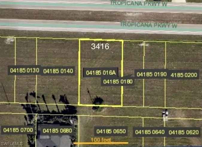 Land For Sale in 3416, Tropicana Parkway West, Cape Coral, Florida