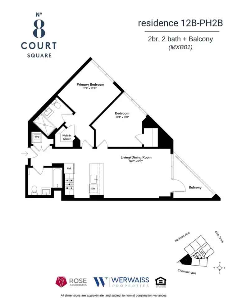 Luxury 2 Bedroom Apartment for Rent with Private Balcony